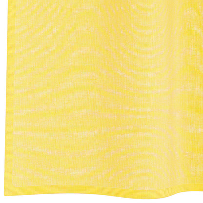 Voile Vorhänge mit Schlaufen 2 Stk. Gelb 140x245 cm