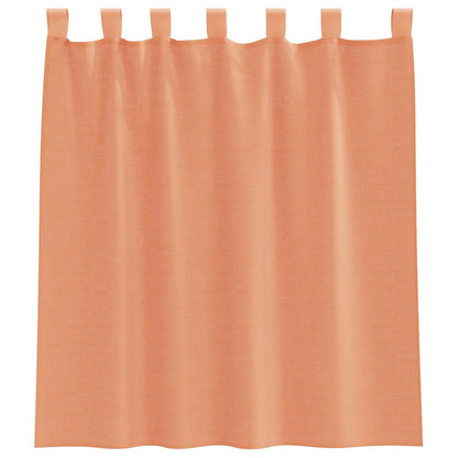 Voile Vorhänge mit Schlaufen 2 Stk. Terrakottarot 140x140 cm