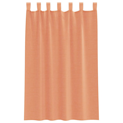 Voile Vorhänge mit Schlaufen 2 Stk. Terrakottarot 140x175 cm