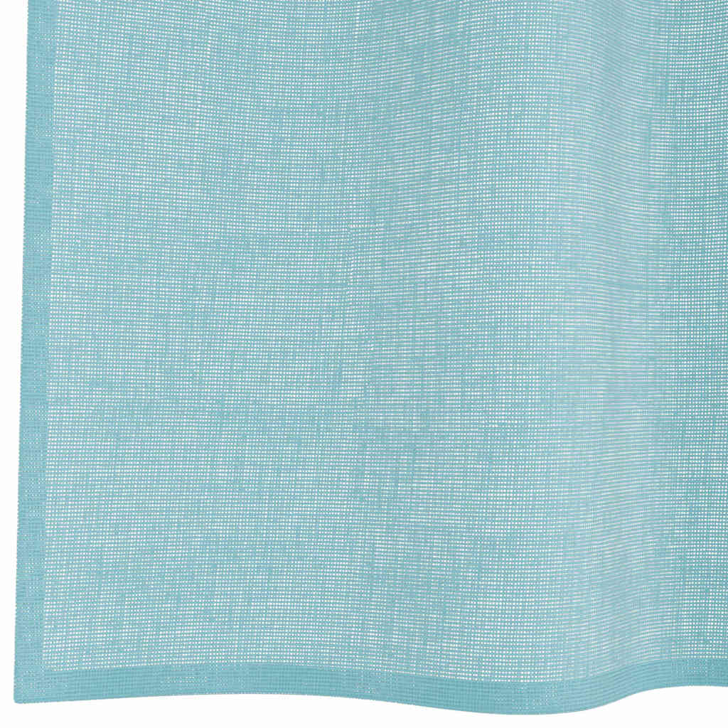 Voile Vorhänge mit Schlaufen 2 Stk. Türkis 140x140 cm