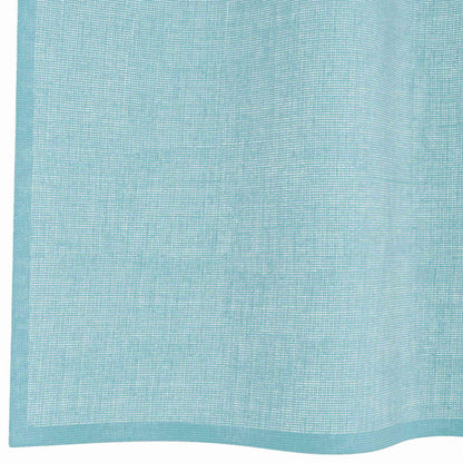 Voile Vorhänge mit Schlaufen 2 Stk. Türkis 140x140 cm
