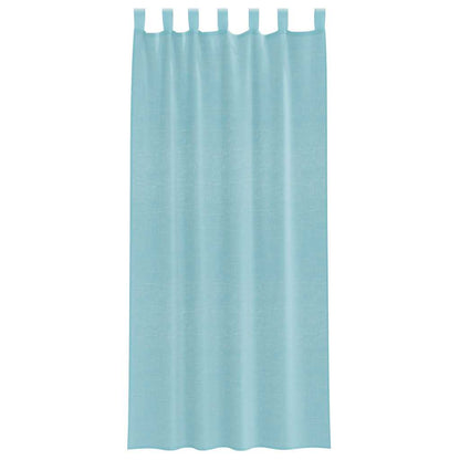 Voile Vorhänge mit Schlaufen 2 Stk. Türkis 140x225 cm