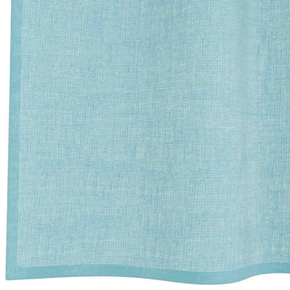 Voile Vorhänge mit Schlaufen 2 Stk. Türkis 140x225 cm