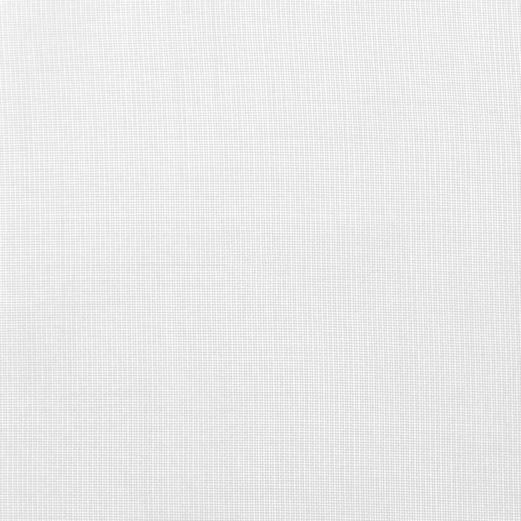 Voile Vorhänge mit Schlaufen 2 Stk. Weiß 140x245 cm