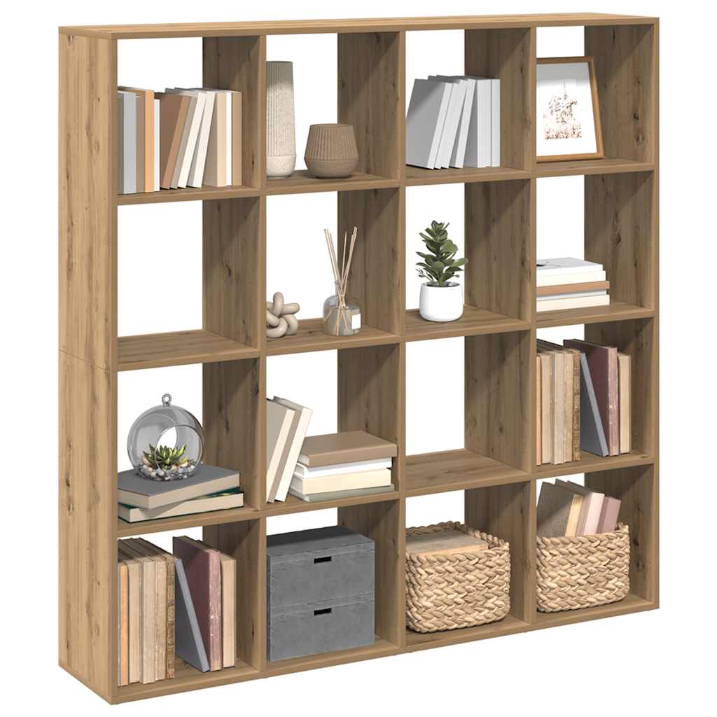 Bücherregal Artisan-Eiche 137,5x29x137,5 cm Holzwerkstoff