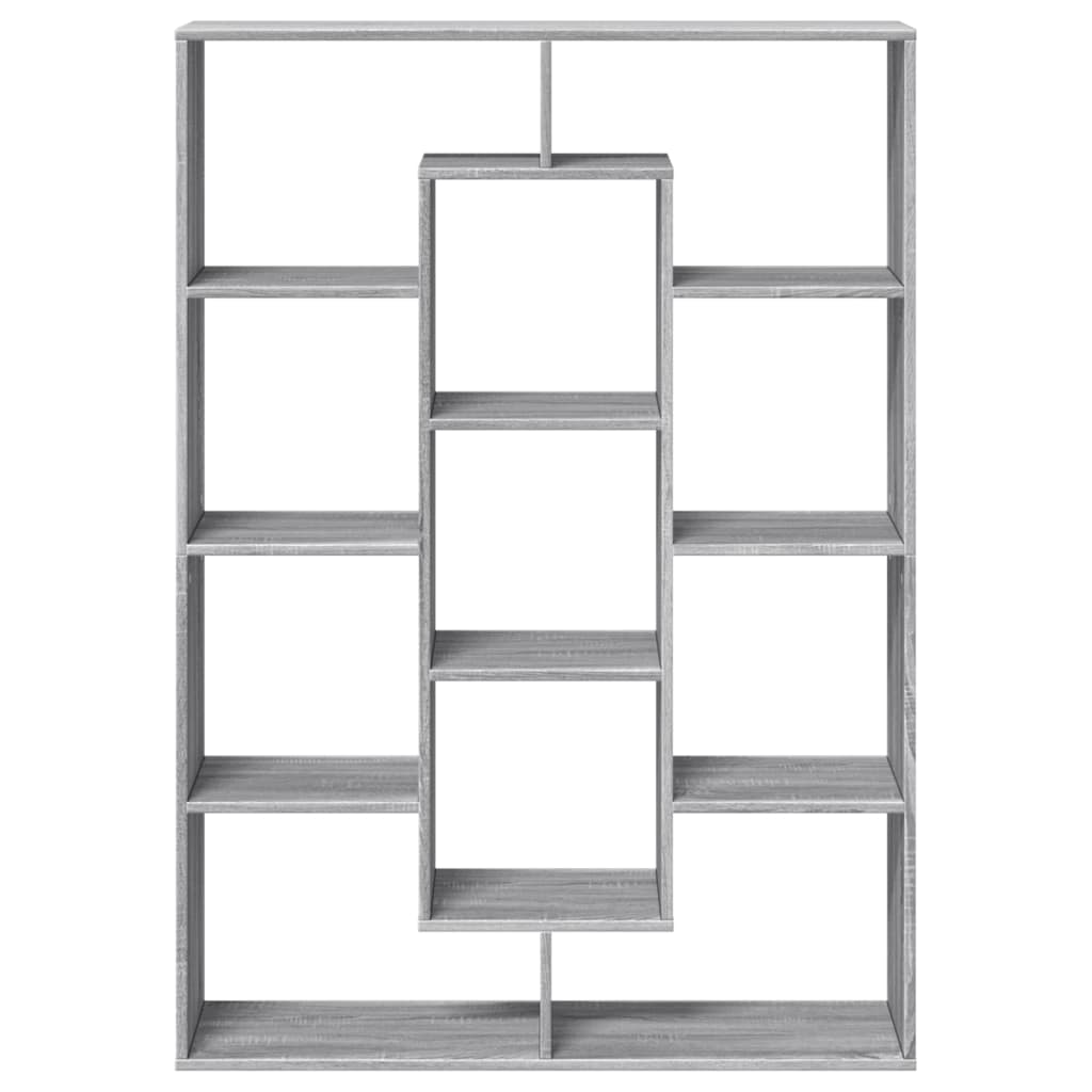 Bookshelf Grey Sonoma 102x29x143 cm wood material