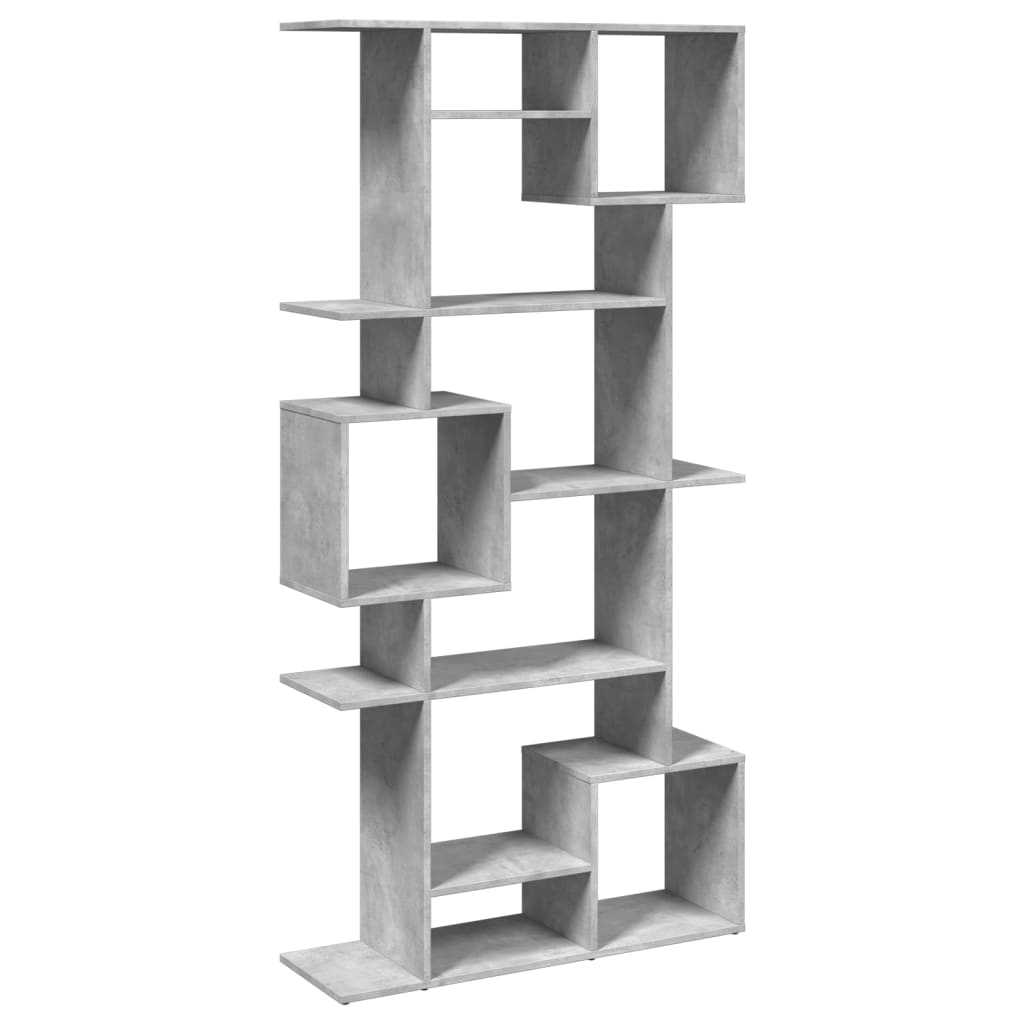 Bookshelf concrete grey 92x29x188 cm wood material