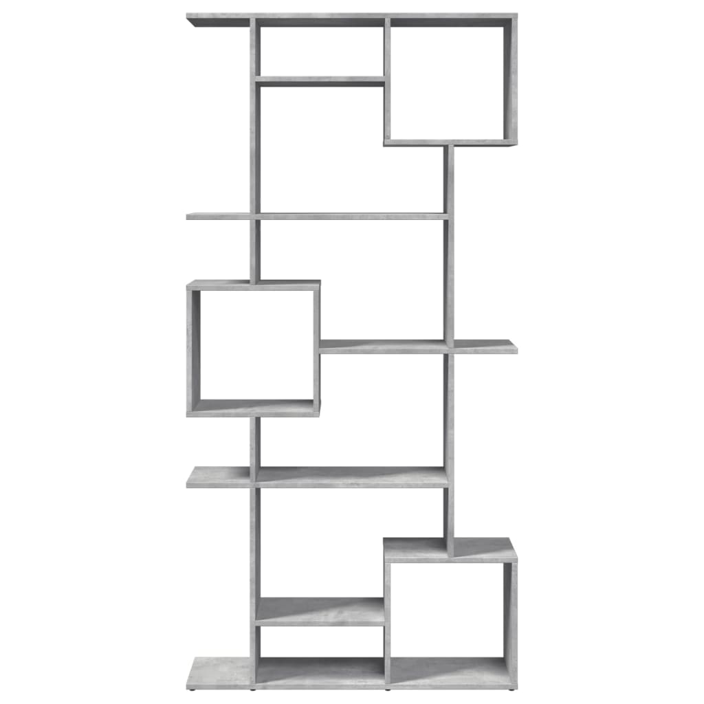 Bookshelf concrete grey 92x29x188 cm wood material