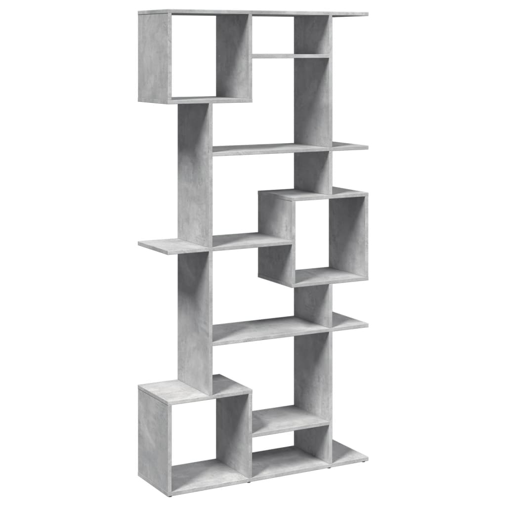 Bookshelf concrete grey 92x29x188 cm wood material