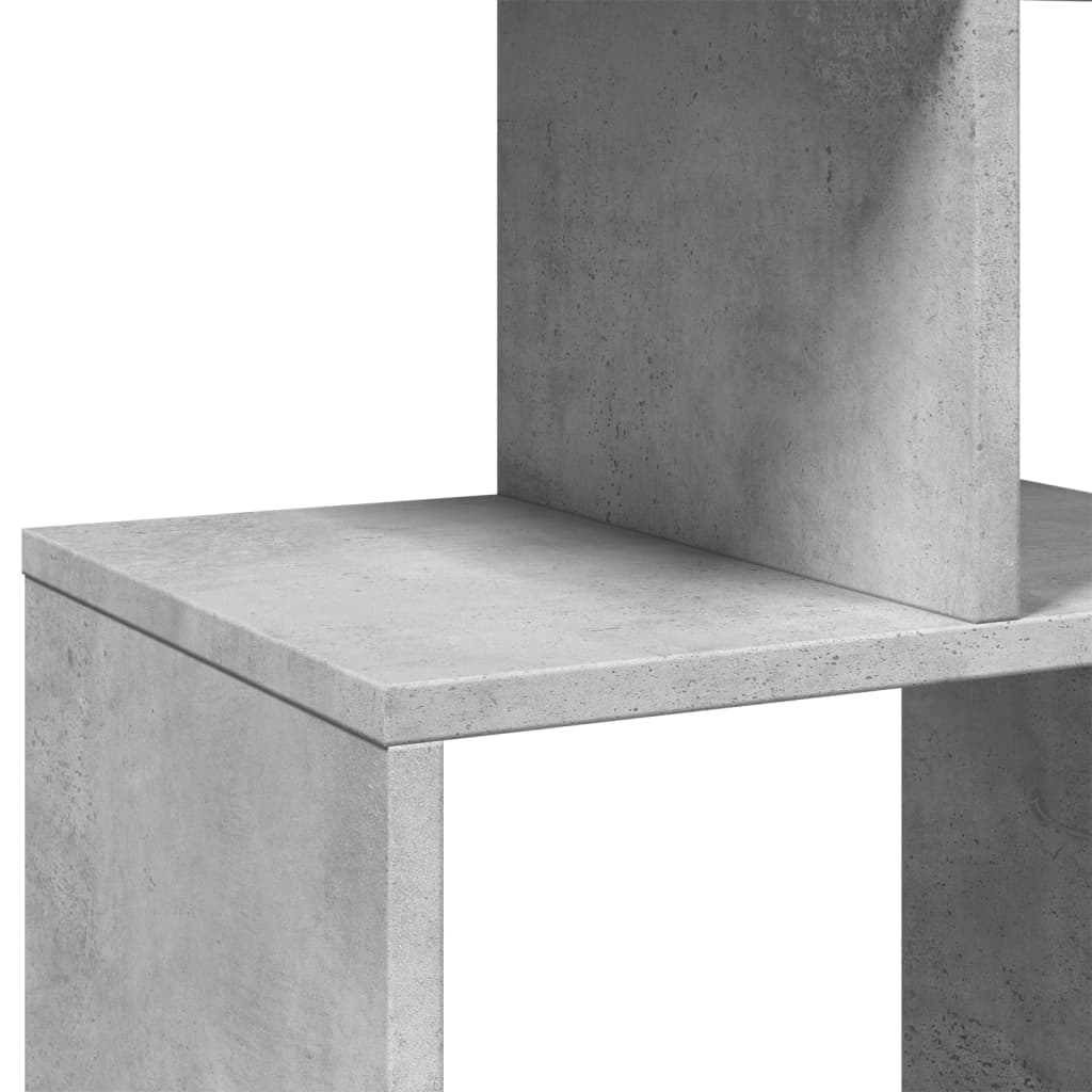 Bookshelf concrete grey 92x29x188 cm wood material