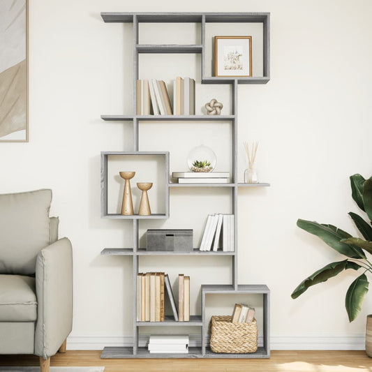 Bookshelf Grey Sonoma 92x29x188 cm wood material