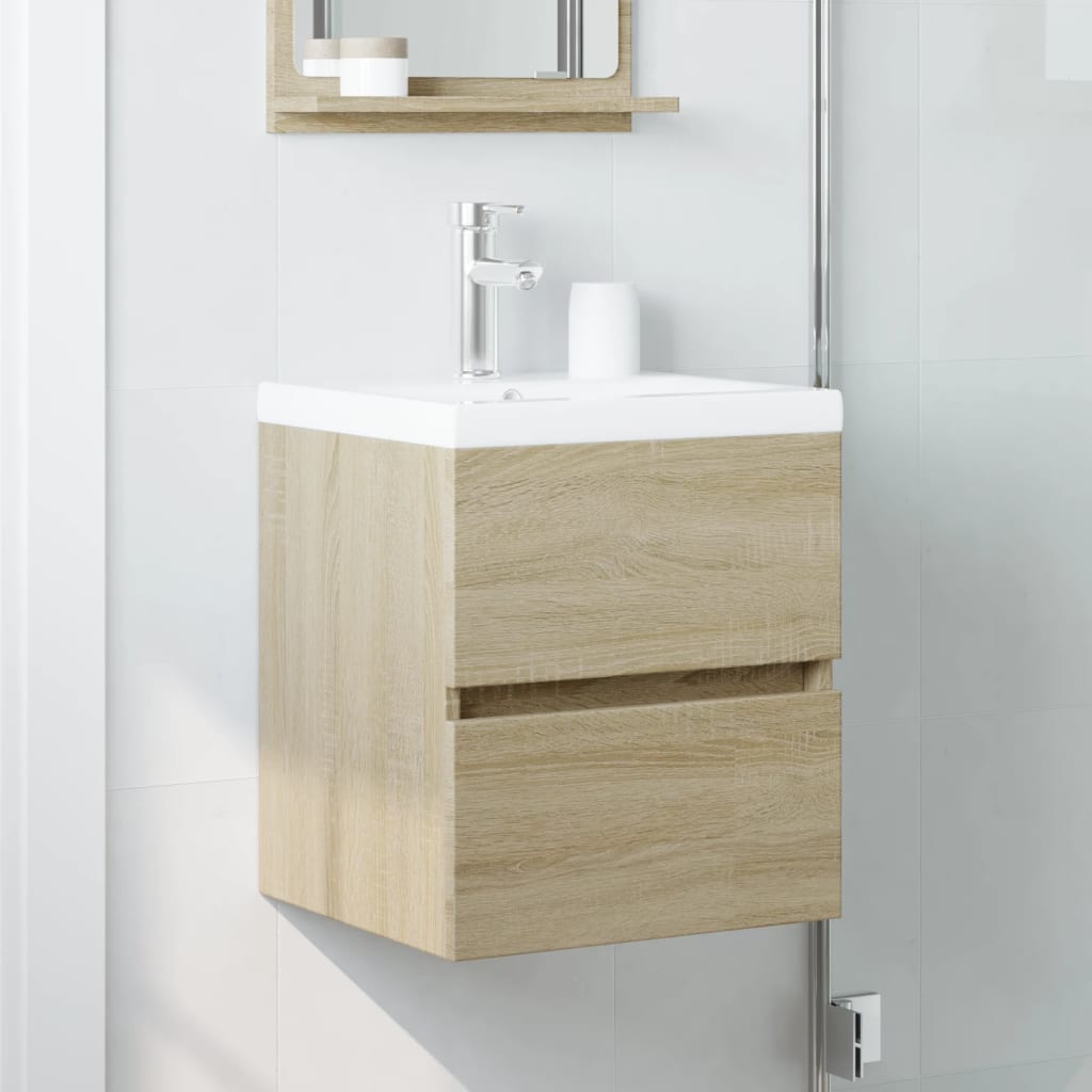 Meuble vasque chêne Sonoma 41x38,5x45cm matière bois