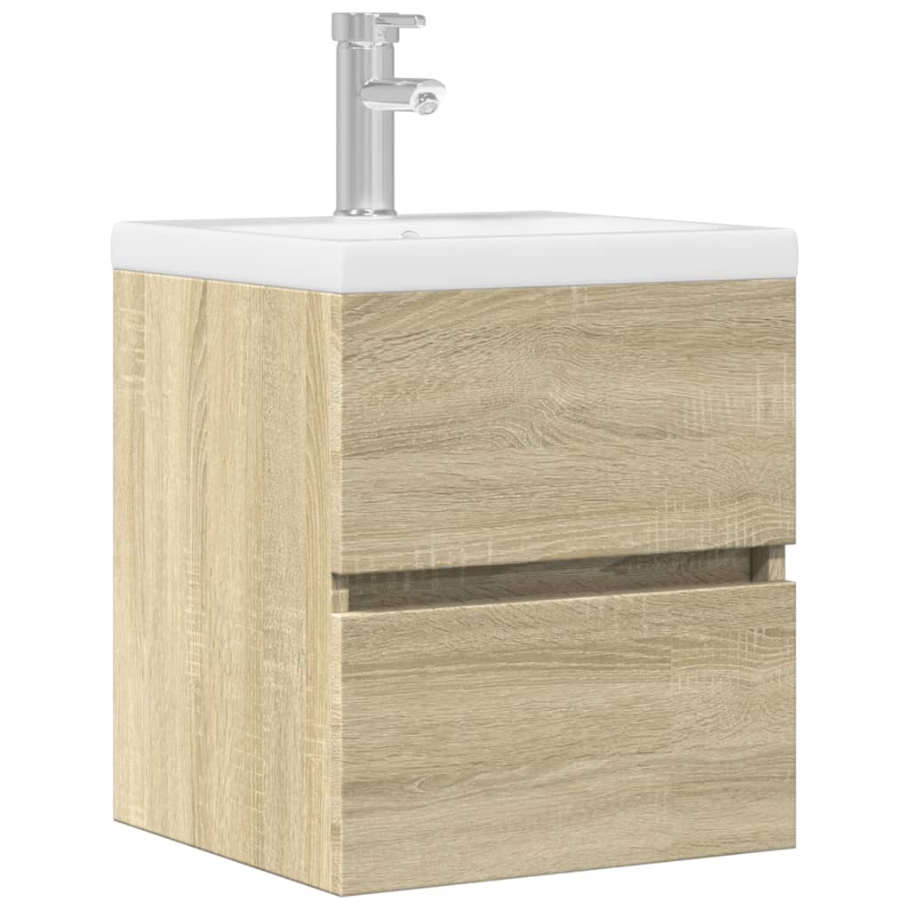 Meuble vasque chêne Sonoma 41x38,5x45cm matière bois