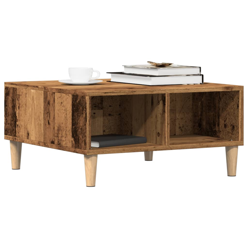 Couchtisch Altholz-Optik 60x60x30 cm Holzwerkstoff