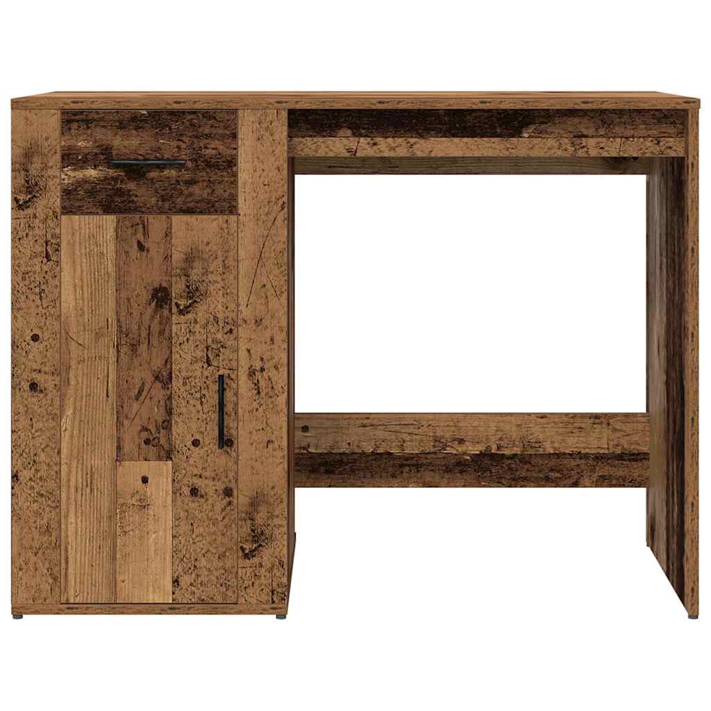 Bureau aspect bois de récupération 100x49x75 cm en bois