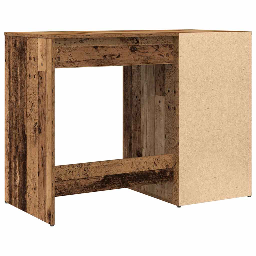 Bureau aspect bois de récupération 100x49x75 cm en bois