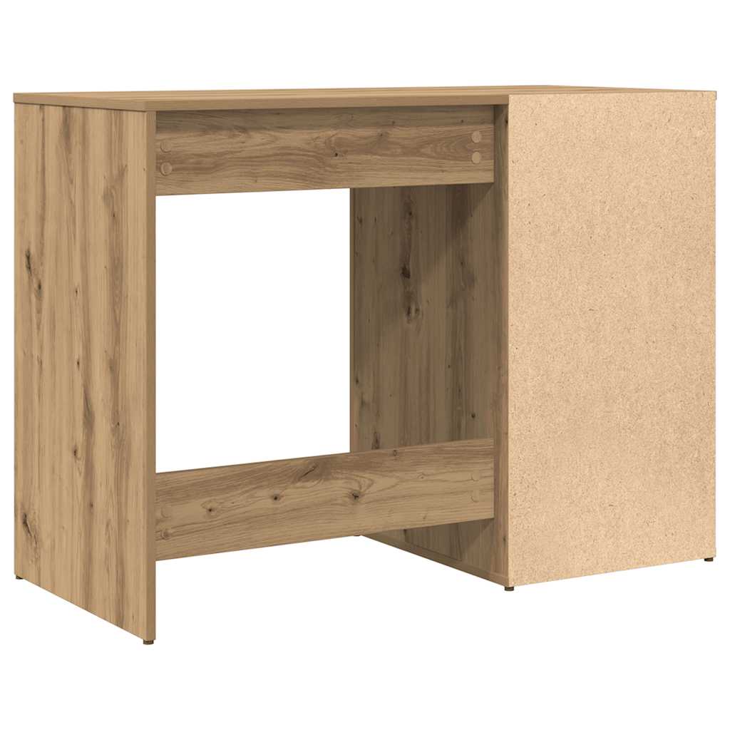 Bureau artisanal en chêne 100x49x75 cm matériau bois