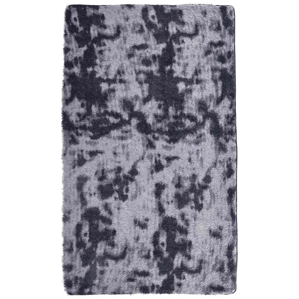 Tapis shaggy, poils longs NAVARRA, gris foncé, 60x100 cm, polyester