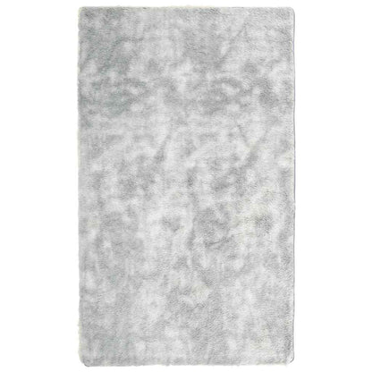 Teppich Shaggy Hochflor NAVARRA Silbergrau 60x100 cm Polyester