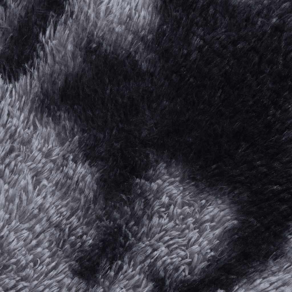 Tapis shaggy, poils longs NAVARRA, gris foncé, 80x150 cm, polyester