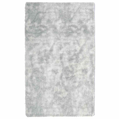 Teppich Shaggy Hochflor NAVARRA Silbergrau 80x150 cm Polyester