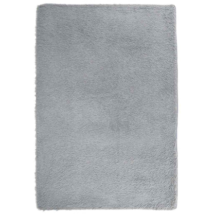 Teppich Shaggy Hochflor NAVARRA Hellgrau 120x170 cm Polyester