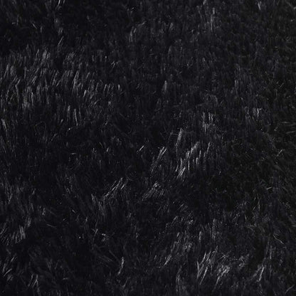 Teppich Shaggy Hochflor NAVARRA Schwarz 160x230 cm Polyester