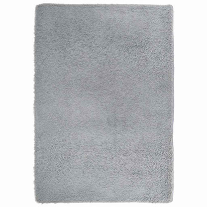 Teppich Shaggy Hochflor NAVARRA Hellgrau 160x230 cm Polyester