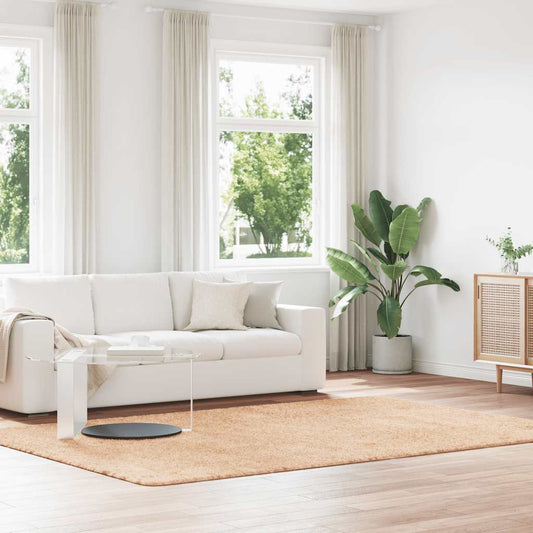 Tapis shaggy à poils longs NAVARRA Beige 200x290 cm Polyester