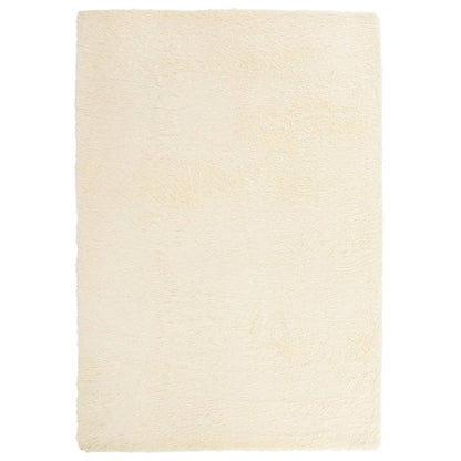 Teppich Shaggy Hochflor NAVARRA Creme 200x290 cm Polyester