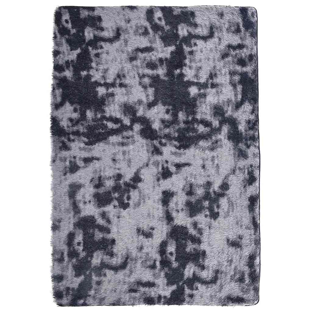Tapis shaggy, poils longs NAVARRA, gris foncé, 200x290 cm, polyester
