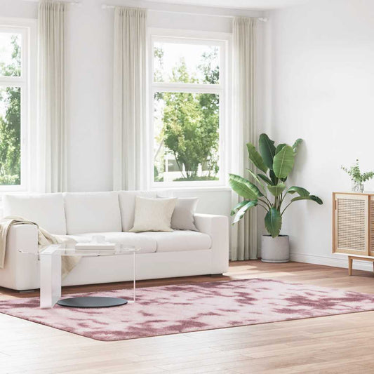 Tapis shaggy, poils longs NAVARRA, vieux rose, 200x290 cm, polyester
