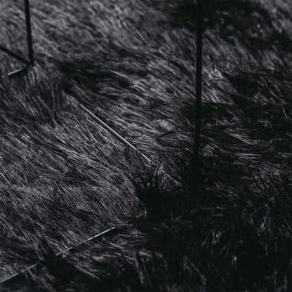 Teppich Shaggy Hochflor NAVARRA Schwarz 240x340 cm Polyester