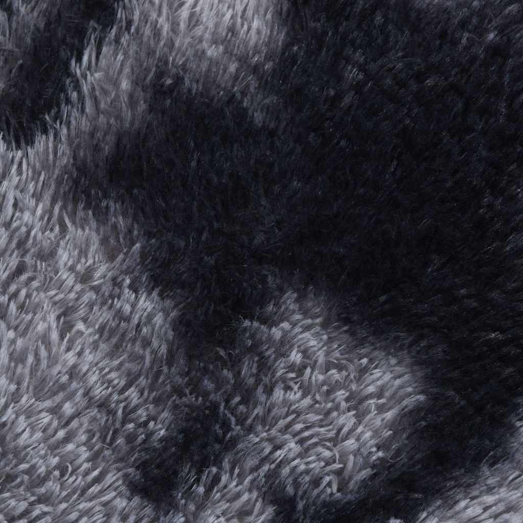 Tapis shaggy à poils longs NAVARRA gris foncé 240x340 cm polyester