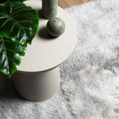Teppich Shaggy Hochflor NAVARRA Silbergrau 240x340 cm Polyester