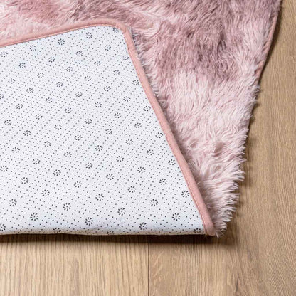 Teppich Shaggy Hochflor NAVARRA Altrosa 120x120 cm Polyester