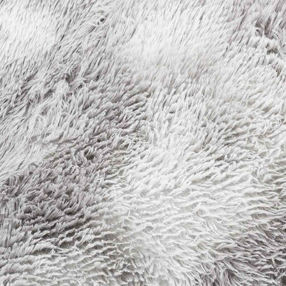 Teppich Shaggy Hochflor NAVARRA Silbergrau 200x200 cm Polyester