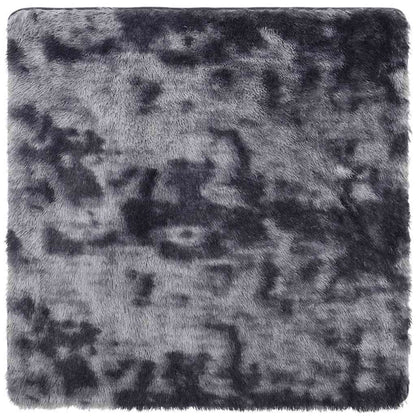 Teppich Shaggy Hochflor NAVARRA Dunkelgrau 240x240 cm Polyester