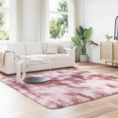 Teppich Shaggy Hochflor NAVARRA Altrosa 240x240 cm Polyester