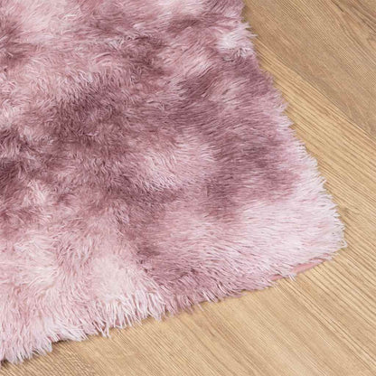 Teppich Shaggy Hochflor NAVARRA Altrosa 240x240 cm Polyester