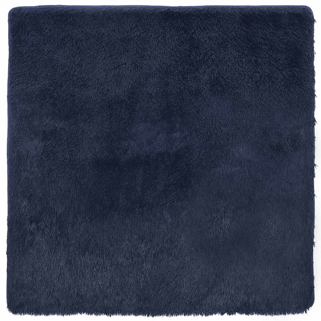 Shaggy rug, deep pile NAVARRA, navy blue, 240x240 cm, polyester