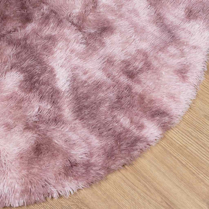 Teppich Shaggy Hochflor NAVARRA Altrosa 160x160 cm Polyester