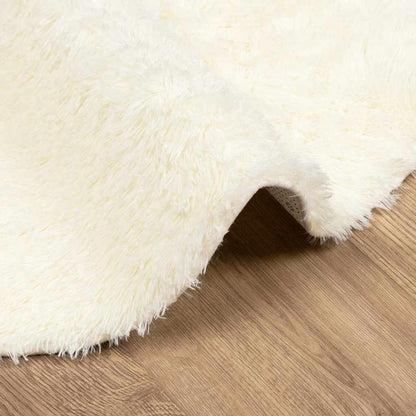 Teppich Shaggy Hochflor NAVARRA Creme 200x200 cm Polyester