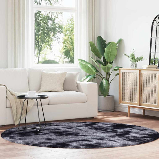 Shaggy rug, deep pile NAVARRA, dark grey, 200x200 cm, polyester