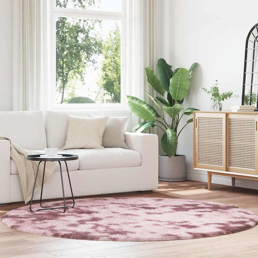 Tapis shaggy, poils longs NAVARRA, vieux rose, 200x200 cm, polyester