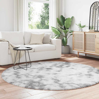 Teppich Shaggy Hochflor NAVARRA Silbergrau 200x200 cm Polyester