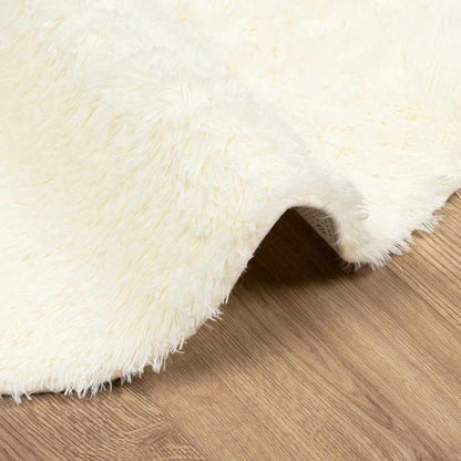 Teppich Shaggy Hochflor NAVARRA Creme 240x240 cm Polyester