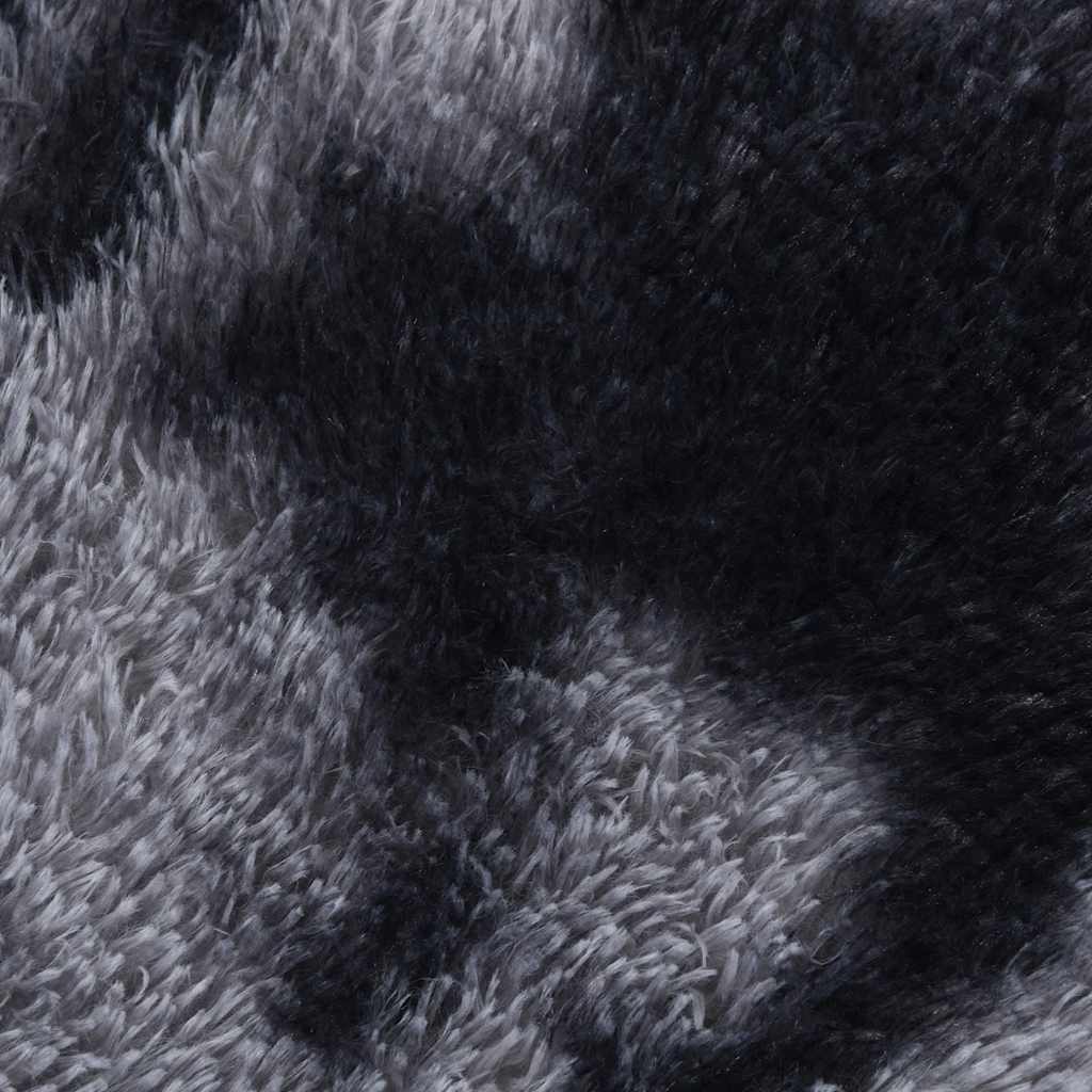 Tapis shaggy, poils longs NAVARRA, gris foncé, 240x240 cm, polyester