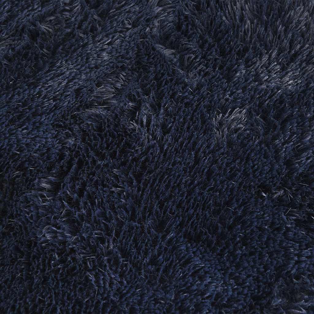 Shaggy rug, deep pile NAVARRA, navy blue, 240x240 cm, polyester