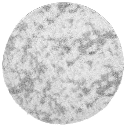 Teppich Shaggy Hochflor NAVARRA Silbergrau 240x240 cm Polyester